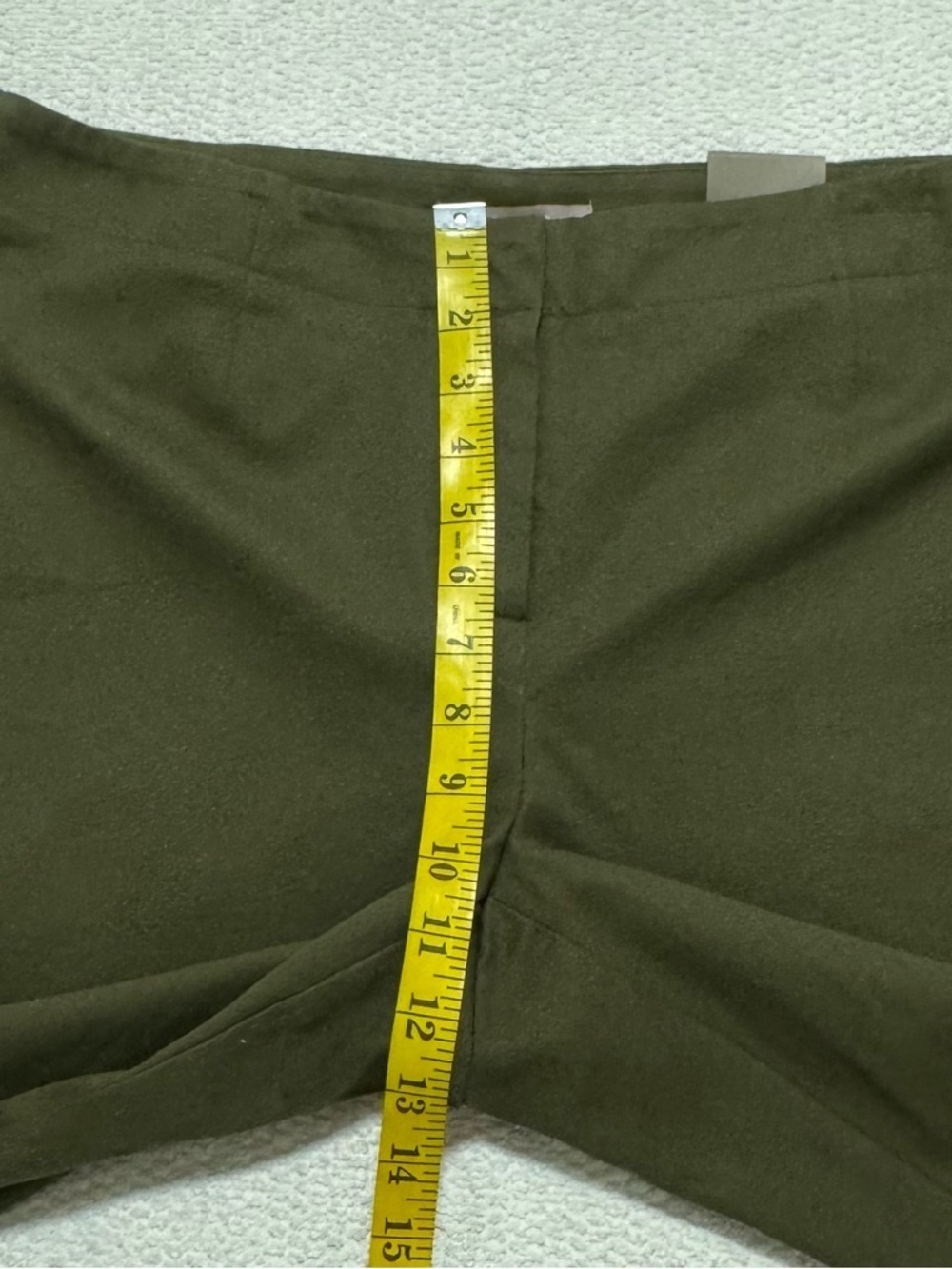 Chicos Size 2(L) Short Capital Stretch Caba Slim Ankle Pants Grape Leaf Green - Picture 8 of 12